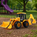 JCB Style Backhoe Loader Toy – Friction Powered Fun for Kids