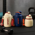 Sports Vacuum Bottle – Leak-Proof with Shoulder Strap