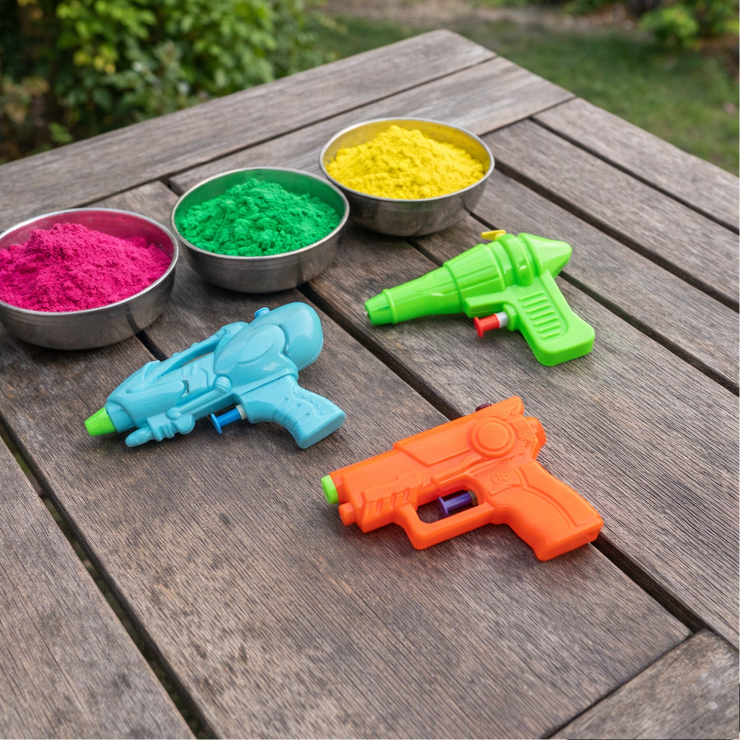Mini Plastic Holi Pichkari Water Gun Toy for Kids (1 Pc, Mix Design)