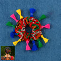 Navratri Hair Bun – Vibrant Multicolor Tassel Juda Accessory