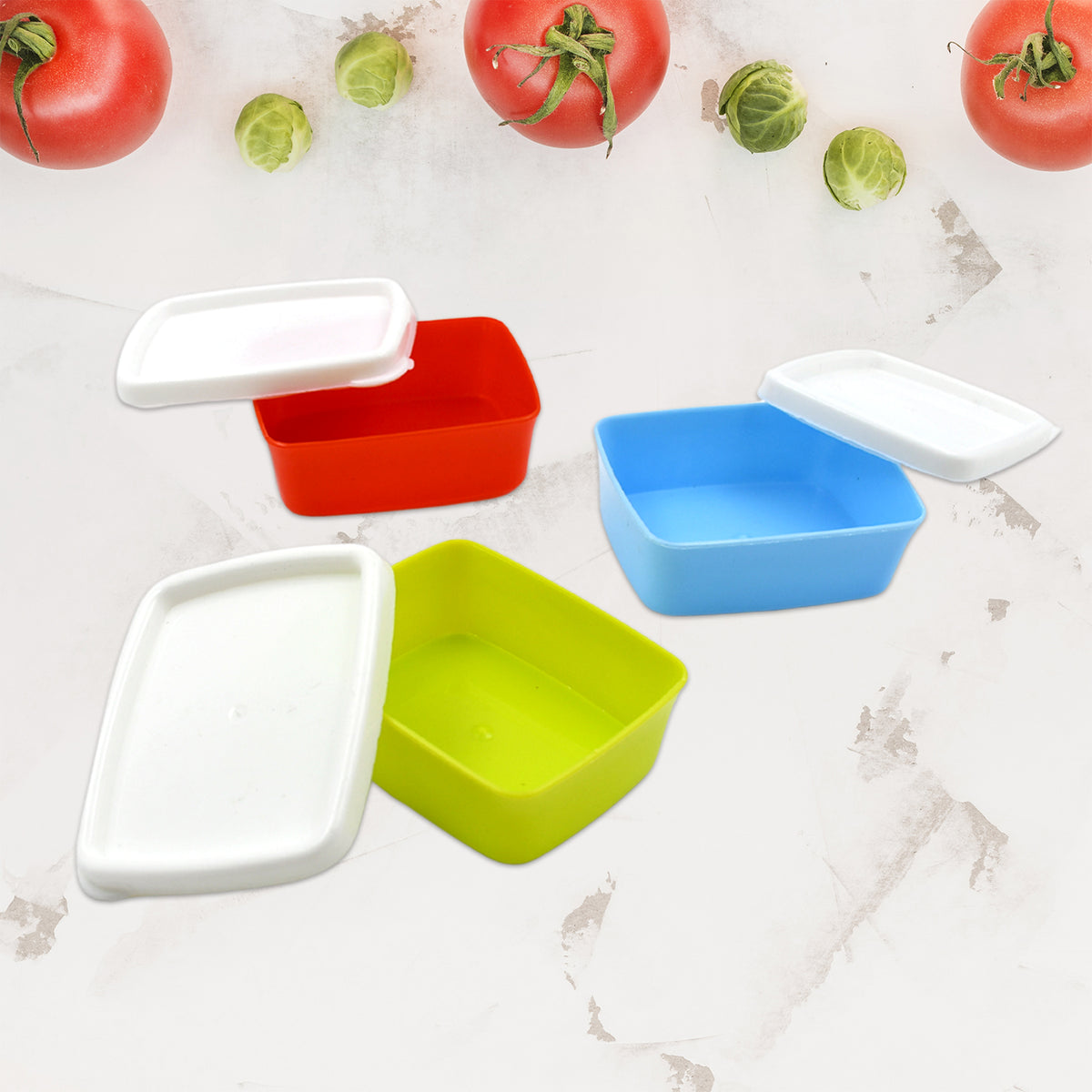 Plastic Airtight Containers Set, Small Plastic Container Set, Rectangu ...