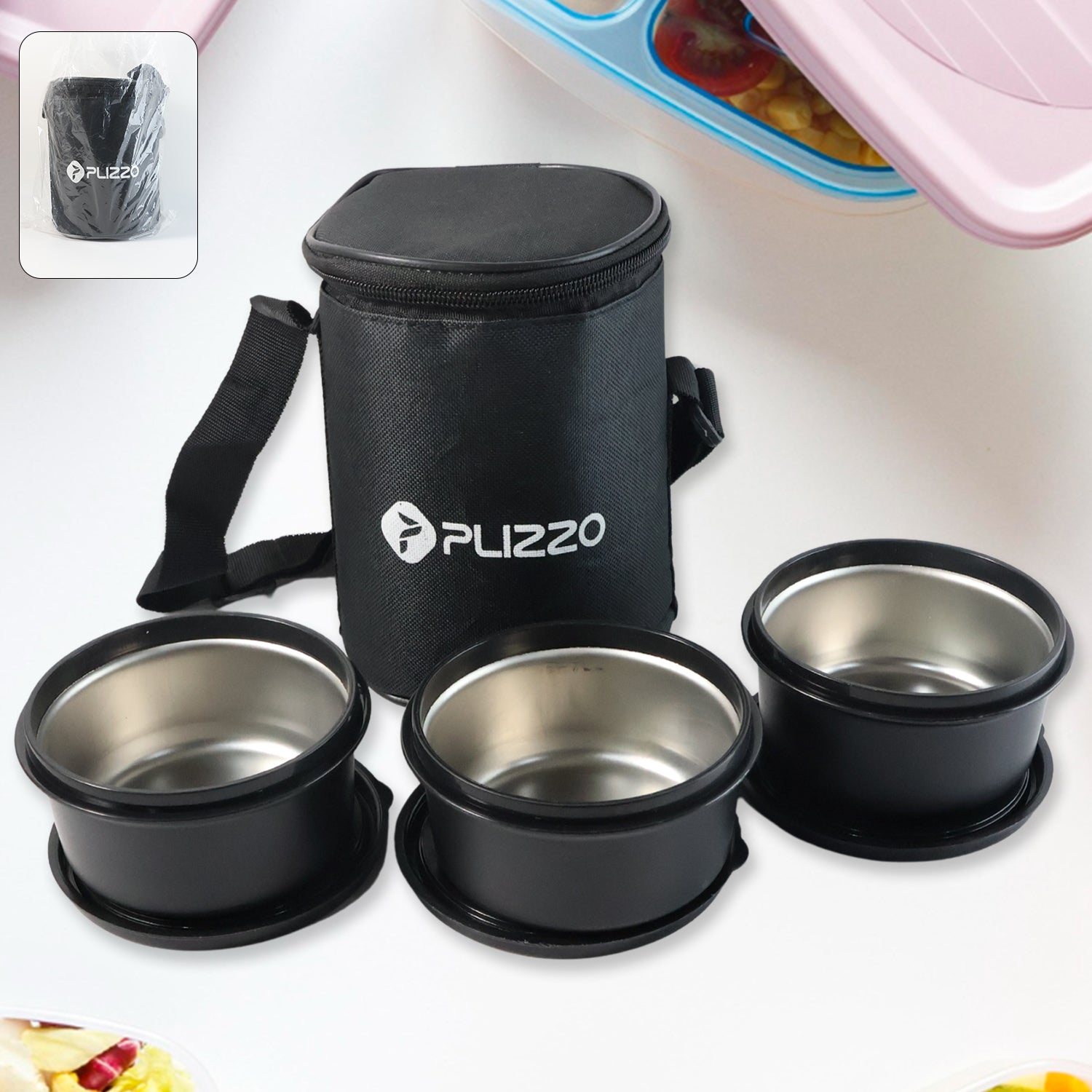 Insulated stainless steel tiffin lunch box