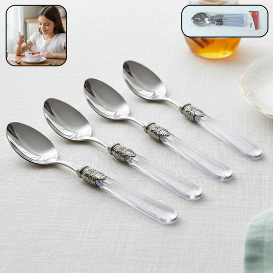 Stainless dessert spoon set