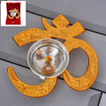 Om Symbol Brass Oil Diya – Elegant Spiritual Puja Lamp