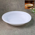Deep Round Curry Bowl – Durable White Serving Bowl | DeoDap