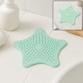 Silicone Star Shaped Sink Strainer – Mint Green Hair Catcher