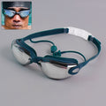Anti-Fog Swimming Goggles – UV Protection with Mirrored Lenses & Earplugs