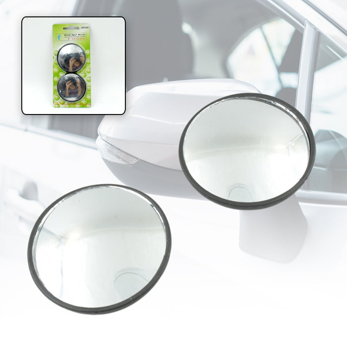 1517 Car Blind Spot Side Mirror Round HD Glass Blindspot Mirror