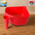 Plastic Strainer Bowl – Ergonomic Handle & Quick Drainage