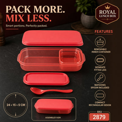 Leak-Proof Lunch Box – 2 Containers, Microwave Safe | Lunchie Bunchie