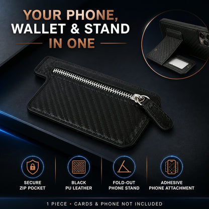 Adhesive Phone Card Holder – Wallet & Stand for Smartphones
