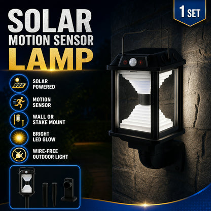 Solar Induction LED Wall Lamp – Motion Sensor Outdoor Light