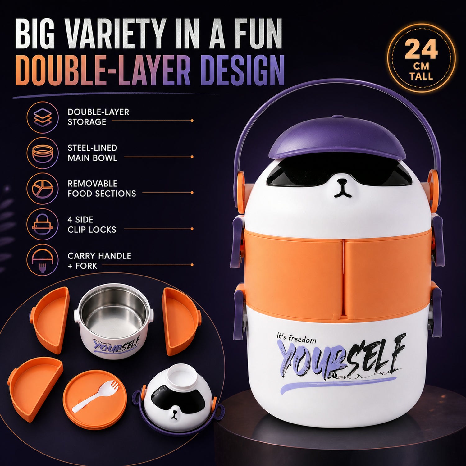 Kids Double Layer Lunch Box – The Perfect Food Storage Solution