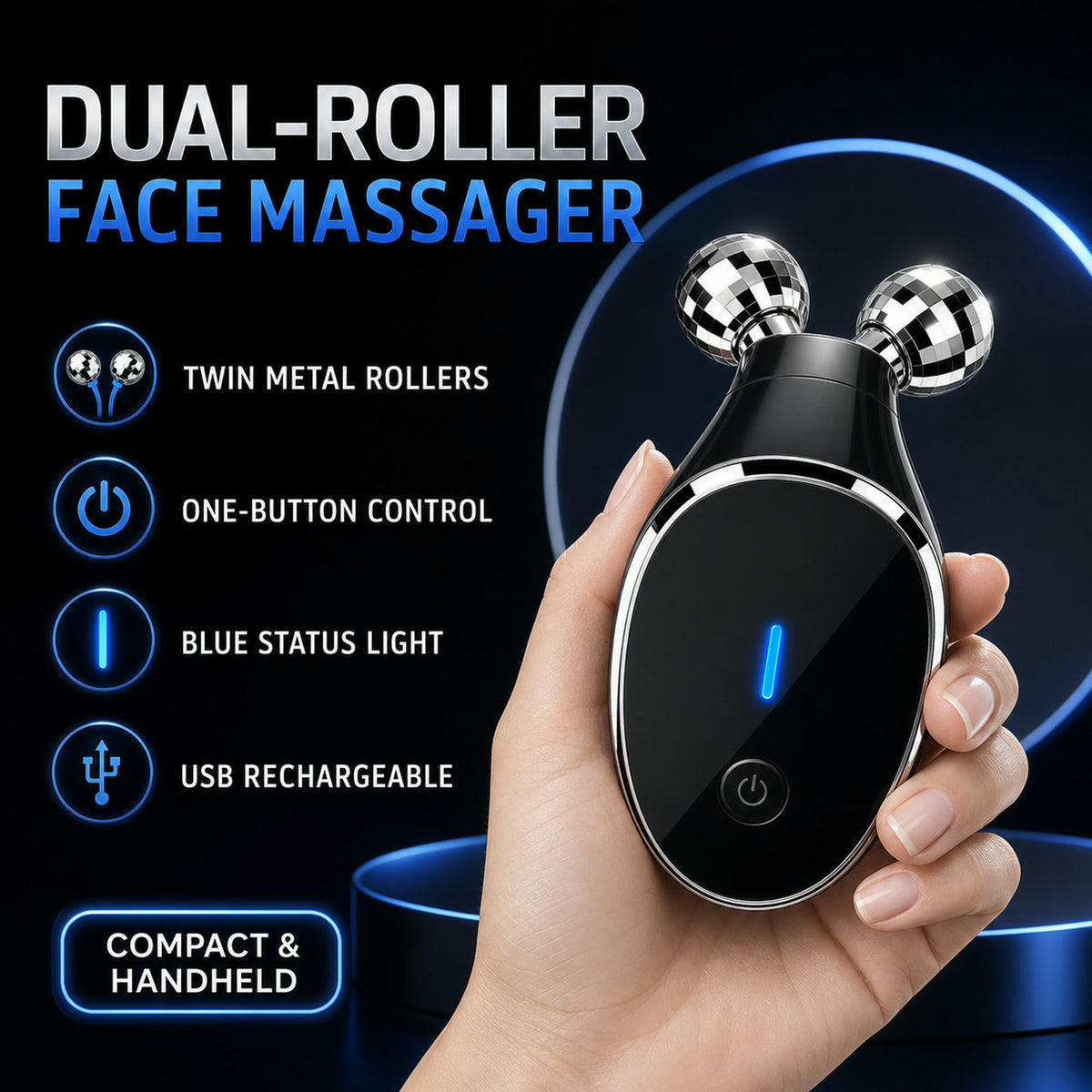 Microcurrent Face Massager – Skin Tightening & Wrinkle Care | Velvet Wellness