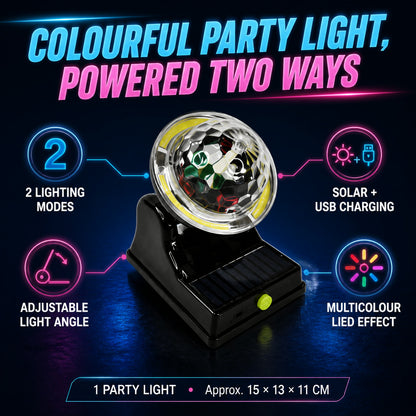 Solar Party Disco Light – Multifunctional 2 Modes LED Light