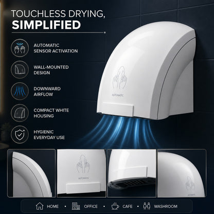 Wall Mounted Automatic Sensor Hand Dryer – Hygienic & Fast Drying