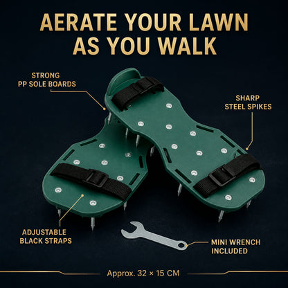 Lawn Aerator Sandals – Spiked Garden Shoes for Healthy Grass | Indo Glow