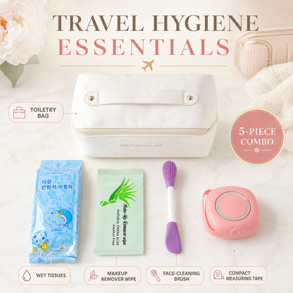 Women Travel Hygiene Essentials Combo – Compact & Portable Set
