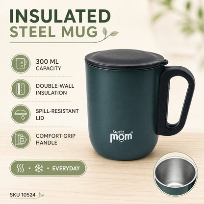 Stainless Steel Insulated Mug – Durable & Spill-Resistant 300ml