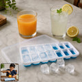 Multipurpose Plastic Ice Cube Tray – 14-Grid with Lid for Easy Freezing