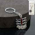 Mahakal Metal Keychain – Durable Spiritual Keyring Accessory