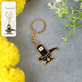 Shivling Keychain – Durable Golden Metal Devotional Charm