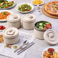 Bento Style Lunch Box Set – Leak-Resistant Containers with Carry Bag