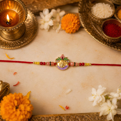 Ganesh Rakhi product on white background
