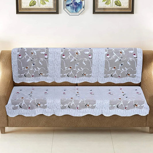 Elegant Floral Sofa Protector Runner - (1 Pc / 139x28 Inch)