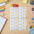 Heart Shape Stickers Set – 112 Colorful Decorative Pieces
