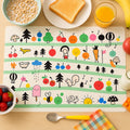 Kids Placemat Set – Colorful Cartoon Designs, Easy Clean