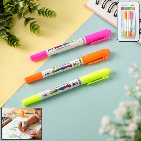 dual tip highlighter pen set