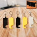 Plastic Keychain Mobile Stand – 2 in 1 Multicolor Phone Holder Set