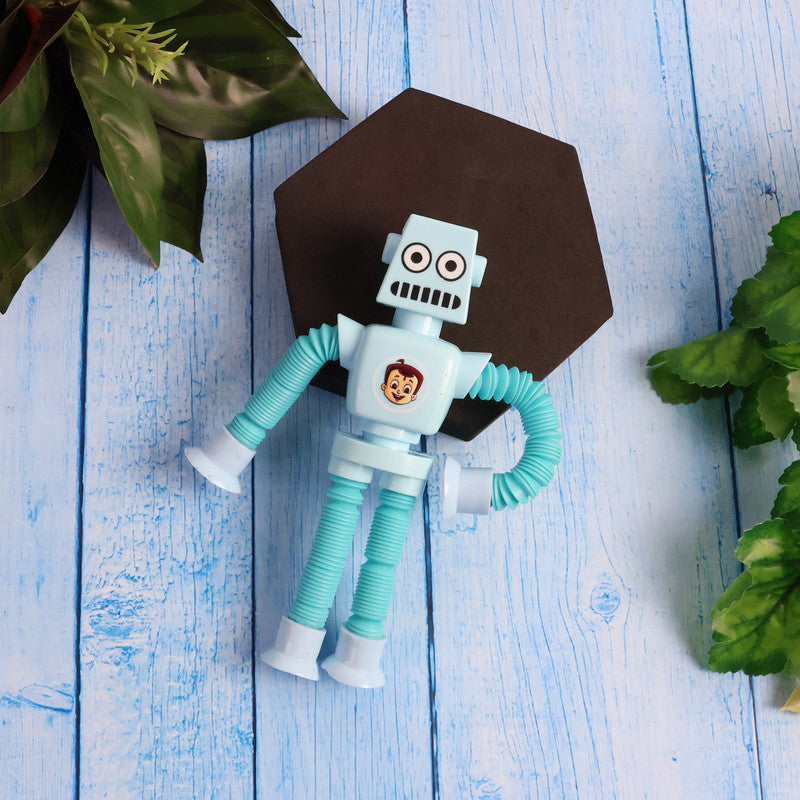 Flexible Pop Tube Robot Toy for Kids – Bendable Stretch Robot Action Figure with Movable Arms and Legs