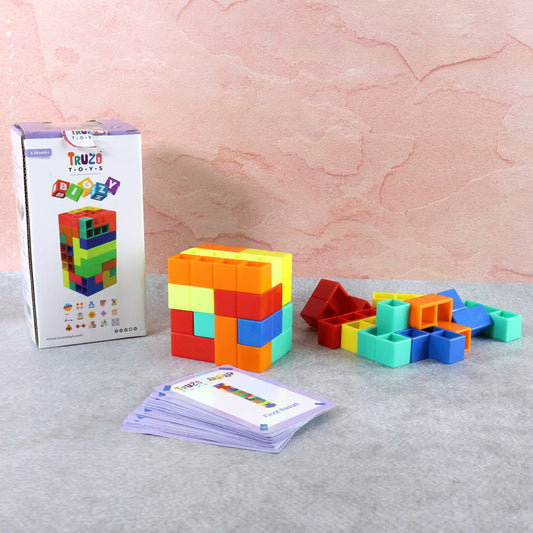 Truzo Toys Bigzy Block Game – Creative Building & Puzzle Challenge Set for Kids