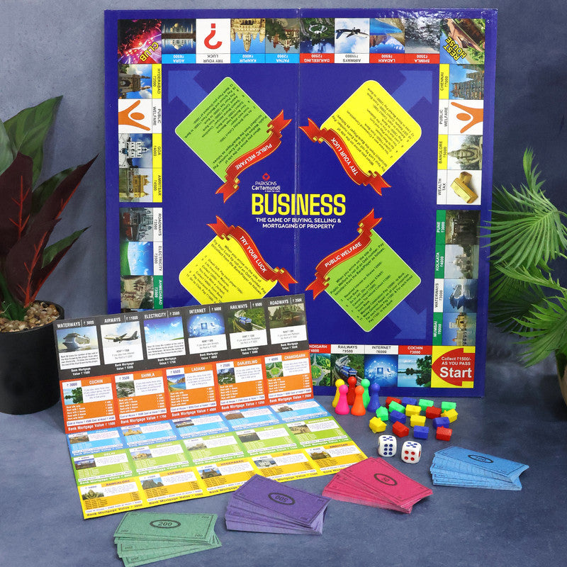 Business Board Game Classic Property Trading, Buying, Selling & Mortgage Strategy Game