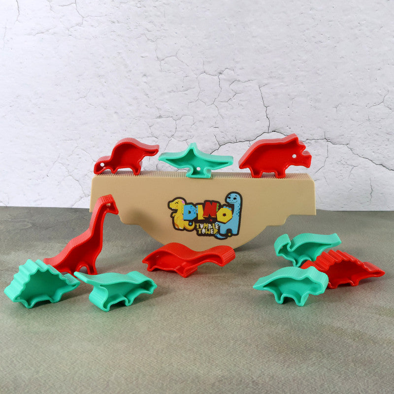 Dino Tumble Tower Balancing Game – Fun Dinosaur Stacking Toy for Kids