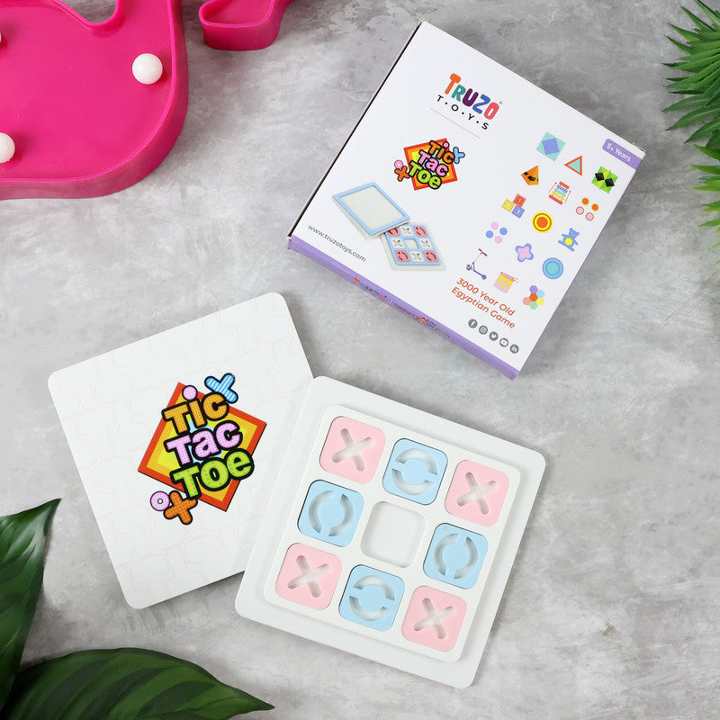 Educational Tic Tac Toe Board Game for Kids – Fun Learning Strategy Toy with X & O Pieces