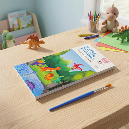 Dinosaur Themed Water Colour Painting Book