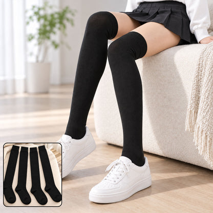 Long Soft Stretchable Over Knee Socks for Everyday Casual Wear and Style (2 Pair)