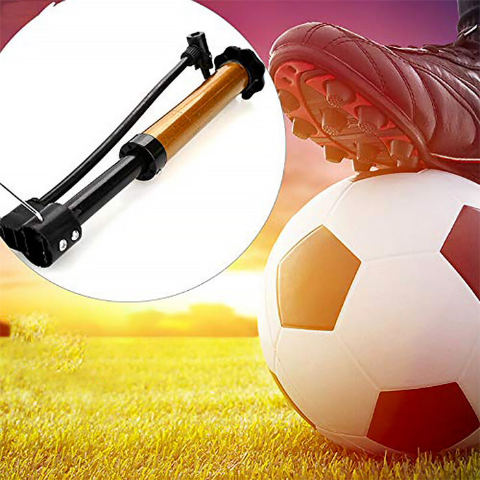 Mini Hand Air Ball Pump With 1 Pin, Metal Portable High Pressure Air Pump Mini Basketball Inflator for Balls, Basketball, Soccer, Volleyball, Football, Inflatable, and More (1 Pc)