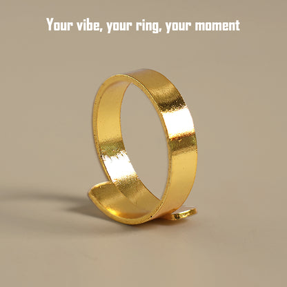 Personalized Engraved Gold Ring