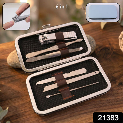 Premium Nail Care Grooming Kit – 6 in 1 Manicure Pedicure Set