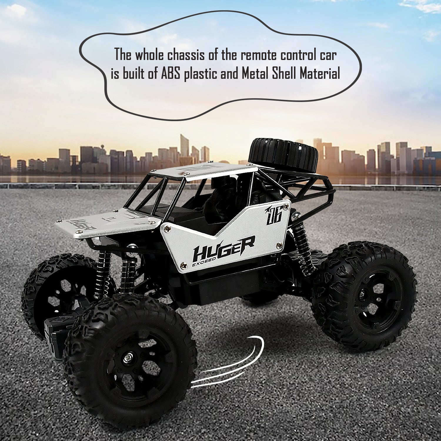 Rock Crawler Monster RC Truck – All-Terrain Rechargeable Stunt Racing Car