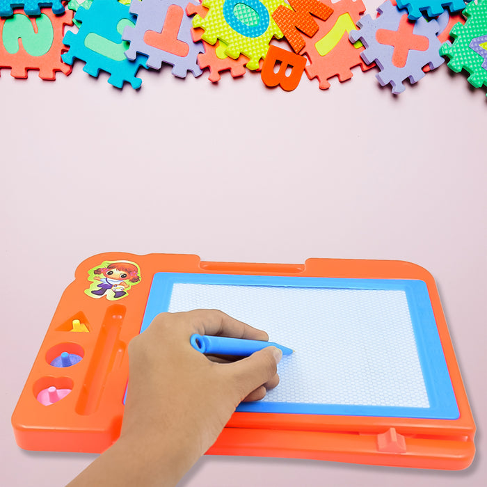बच्चों के लिए मैग्नेटिक स्लेट स्केच पैड / बोर्ड (1 पीस / 27 × 19 सेमी)
