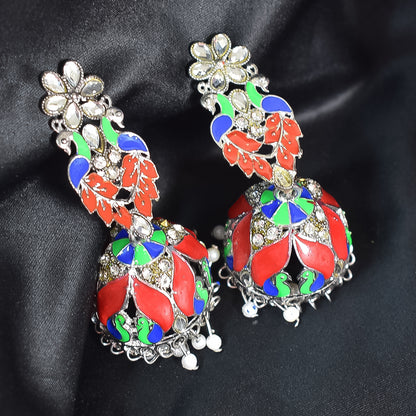 Stunning Long Jhumka Earrings with Intricate Design and Modern Elegance