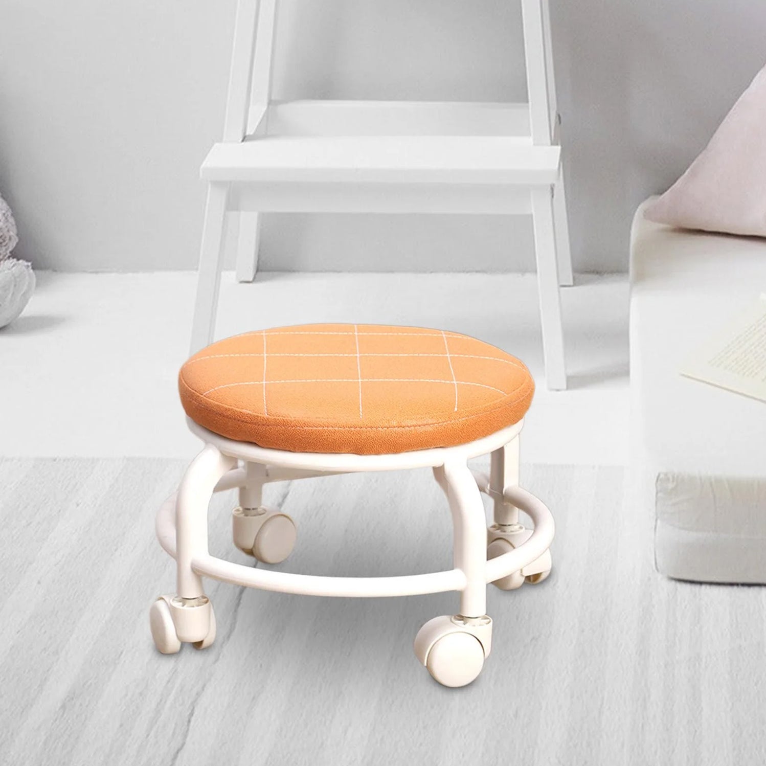 Roller Seat Stool Low Height Rolling Stool Multifunctional Small House ...