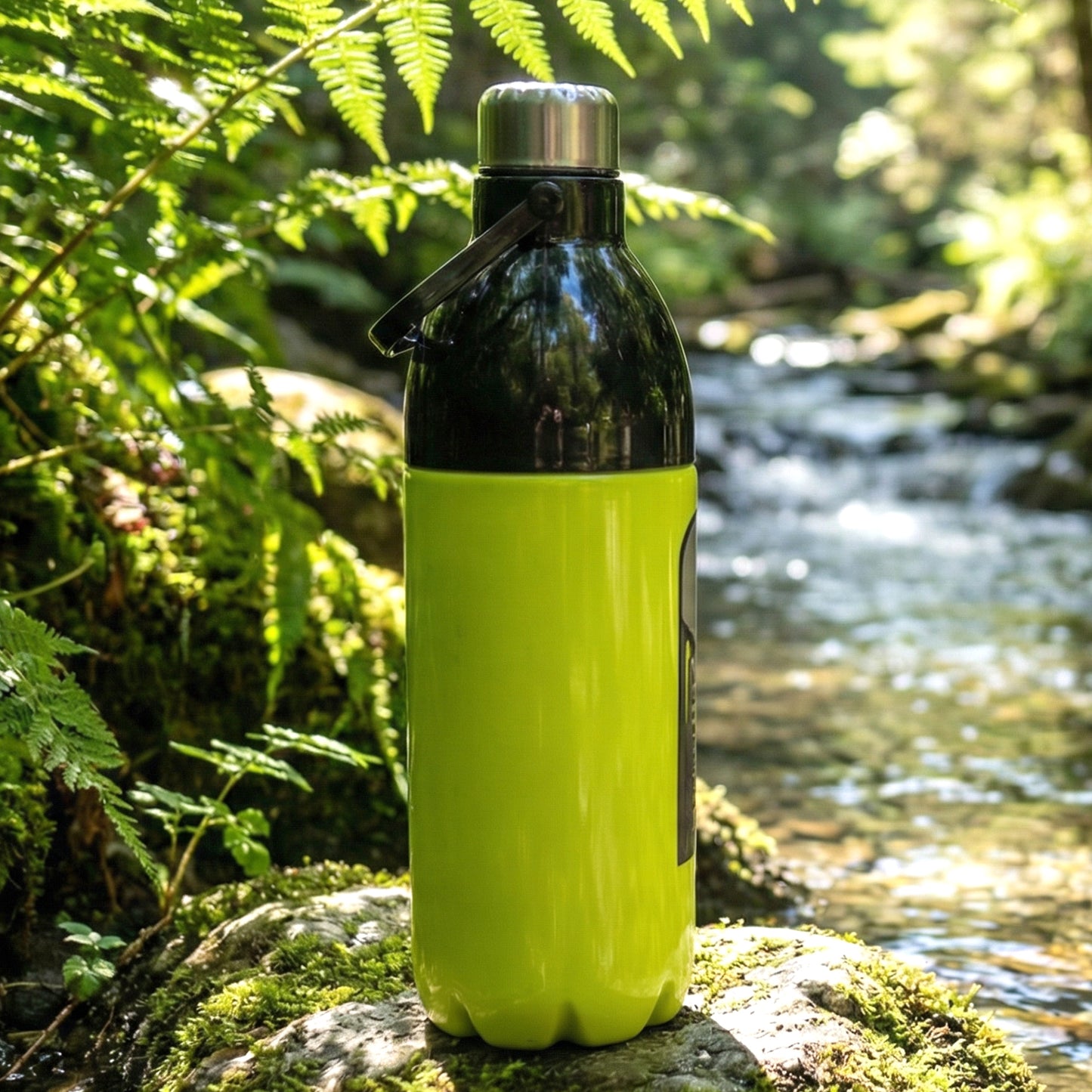Wide mouth flask water bottle for easy cleaning