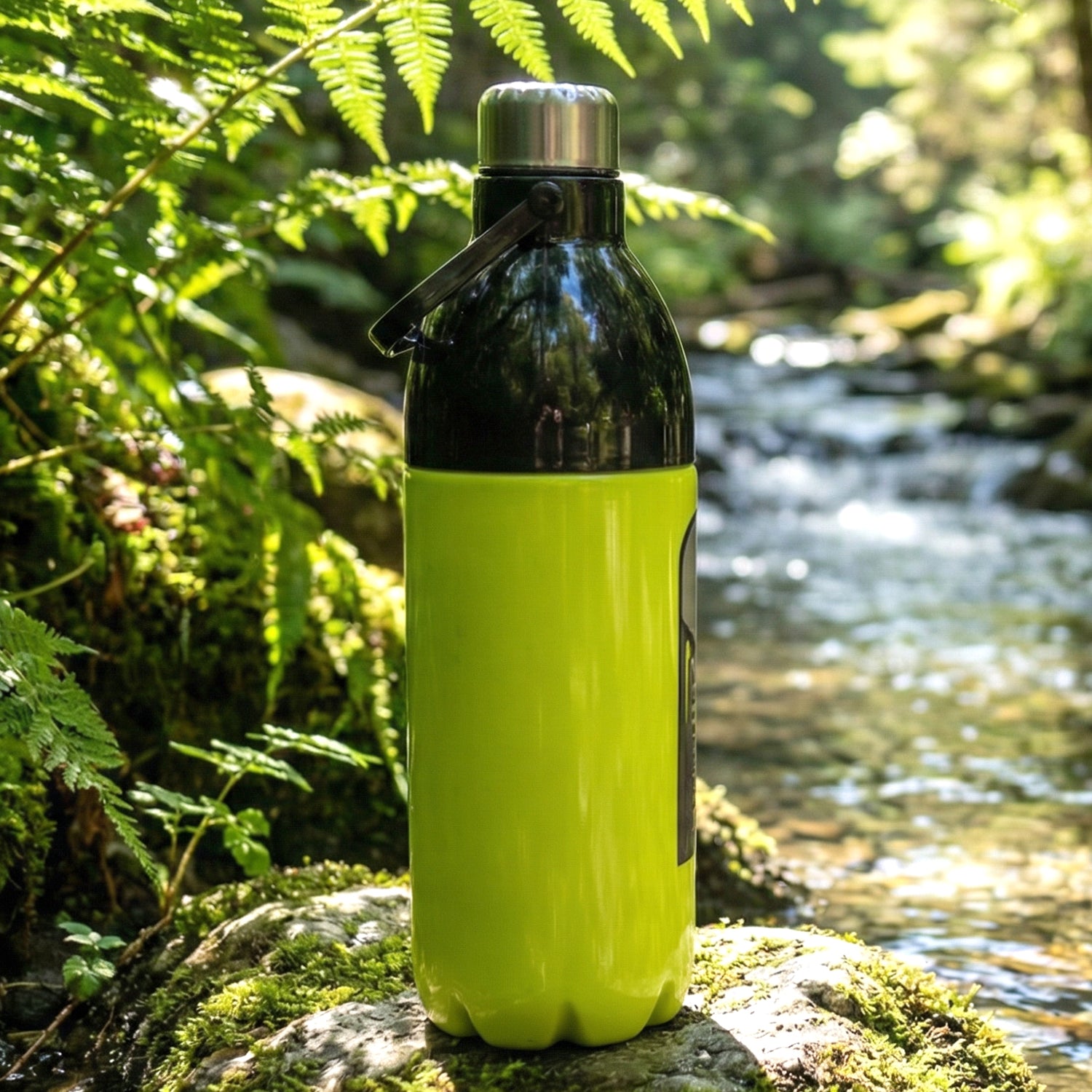 Wide mouth flask water bottle for easy cleaning