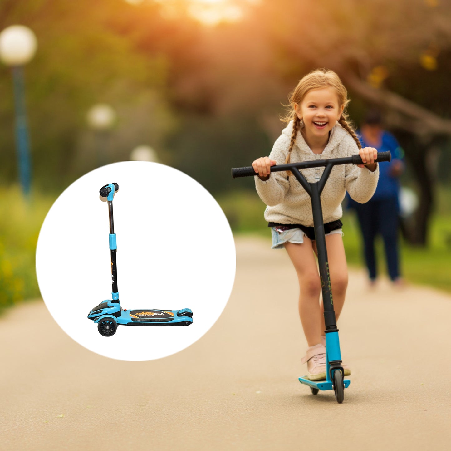 Foldable Kick Scooter for Kids 2-12 Years Old | Lightweight (1 Pc)